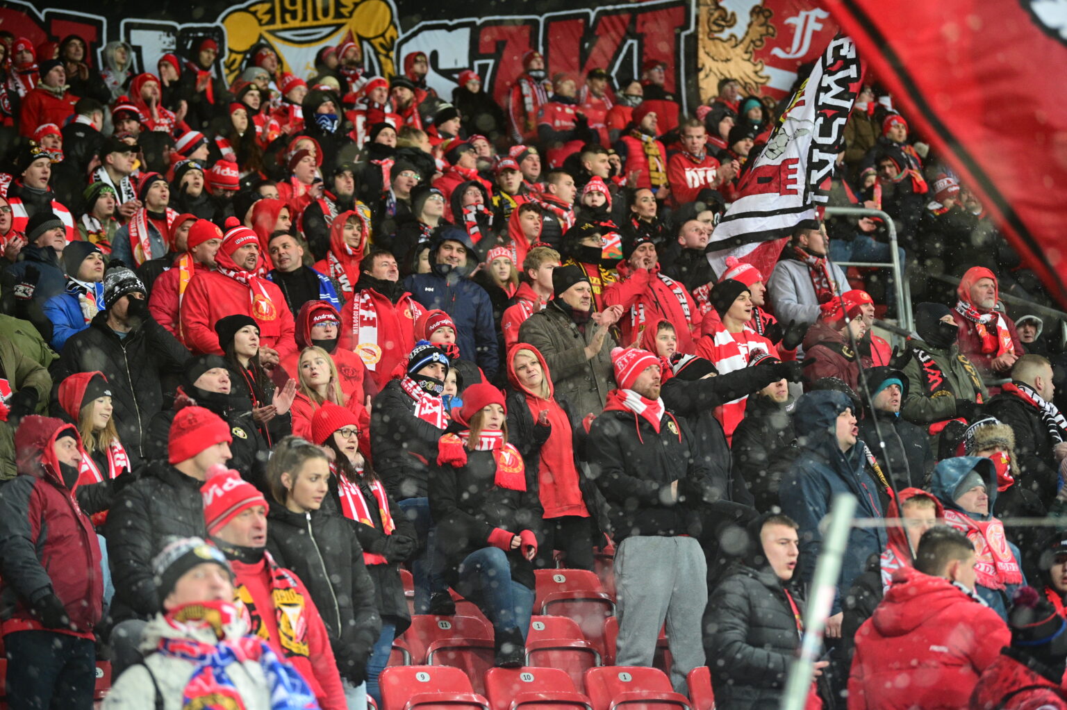 Kibice na meczu Widzew Łódź - Radomiak Radom