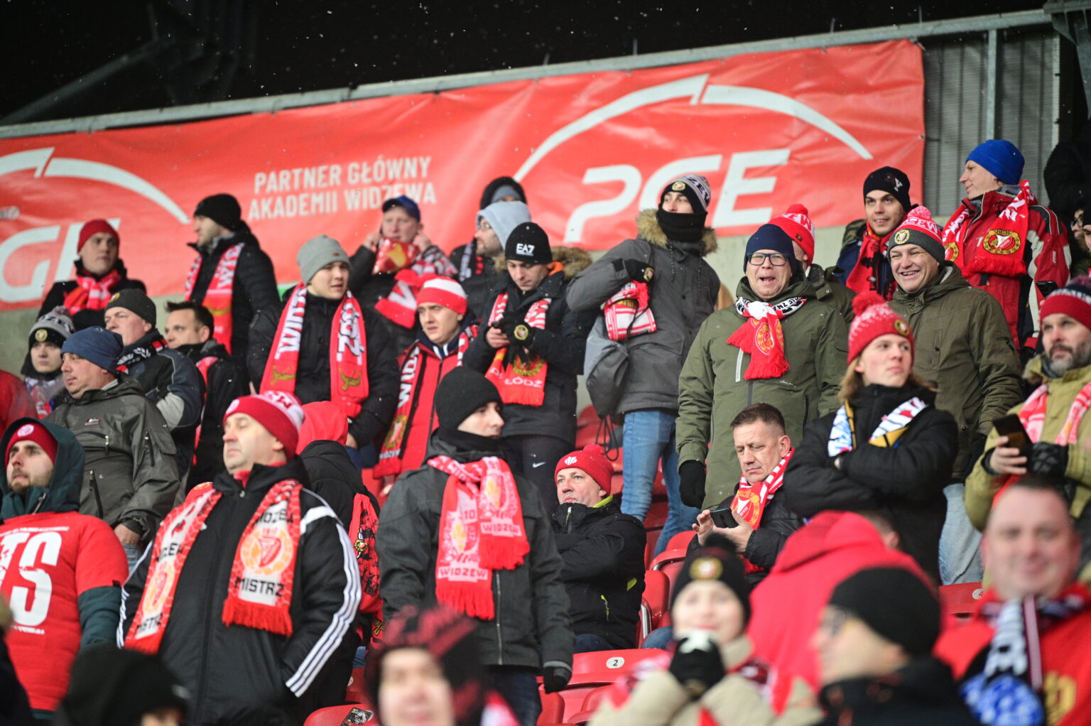 Kibice na meczu Widzew Łódź - Radomiak Radom