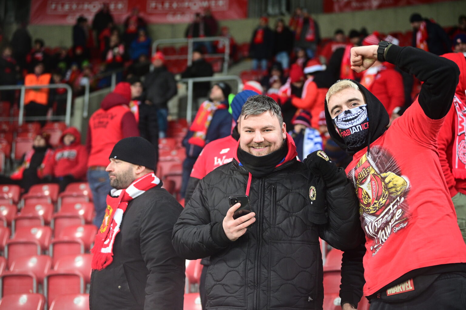 Kibice na meczu Widzew Łódź - Radomiak Radom