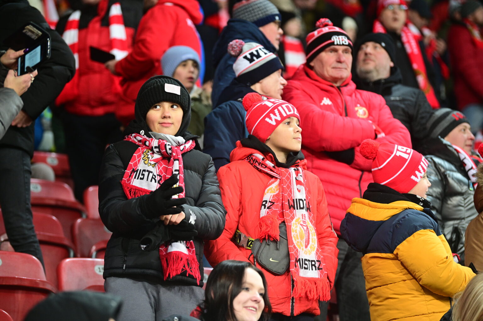 Kibice na meczu Widzew Łódź - Radomiak Radom