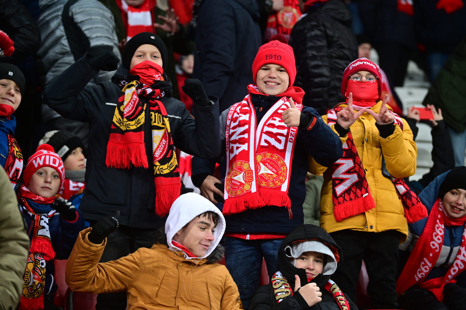 Kibice na meczu Widzew Łódź - Radomiak Radom