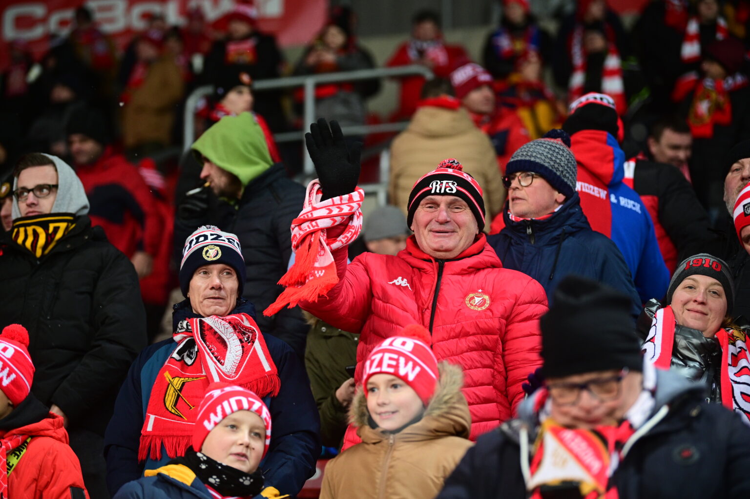 Kibice na meczu Widzew Łódź - Radomiak Radom