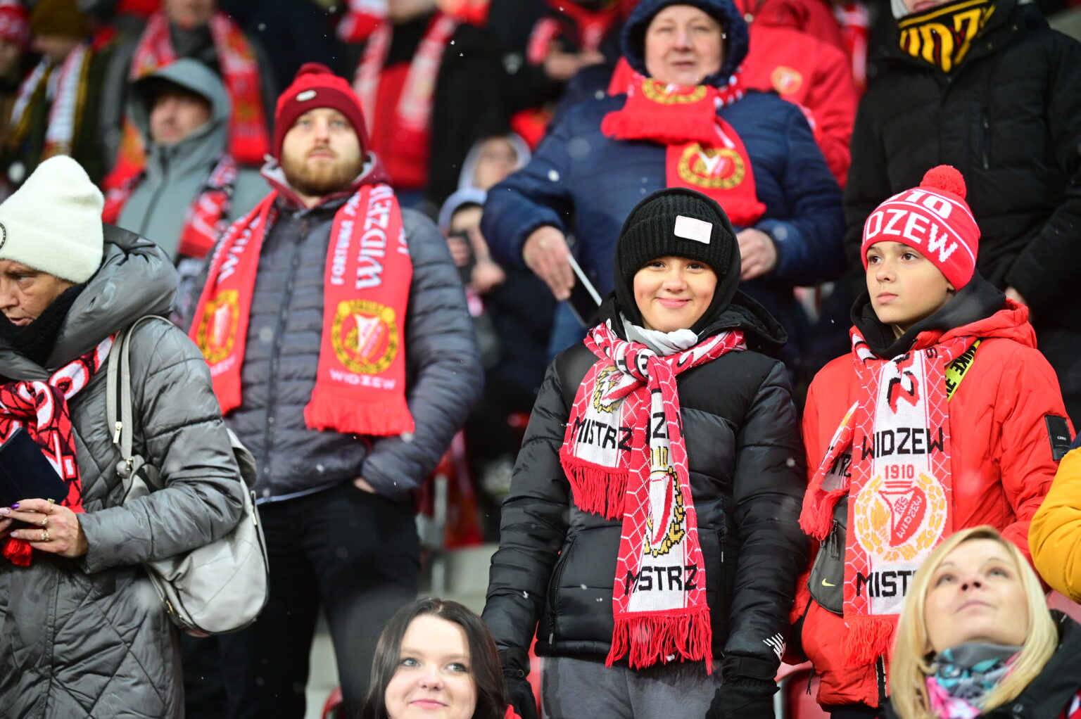 Kibice na meczu Widzew Łódź - Radomiak Radom