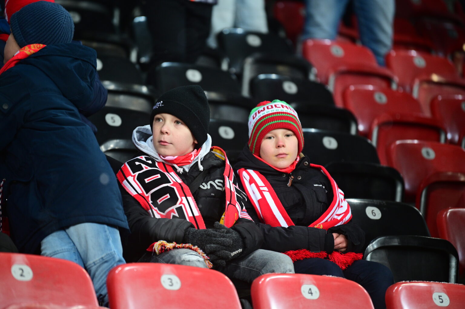 Kibice na meczu Widzew Łódź - Radomiak Radom