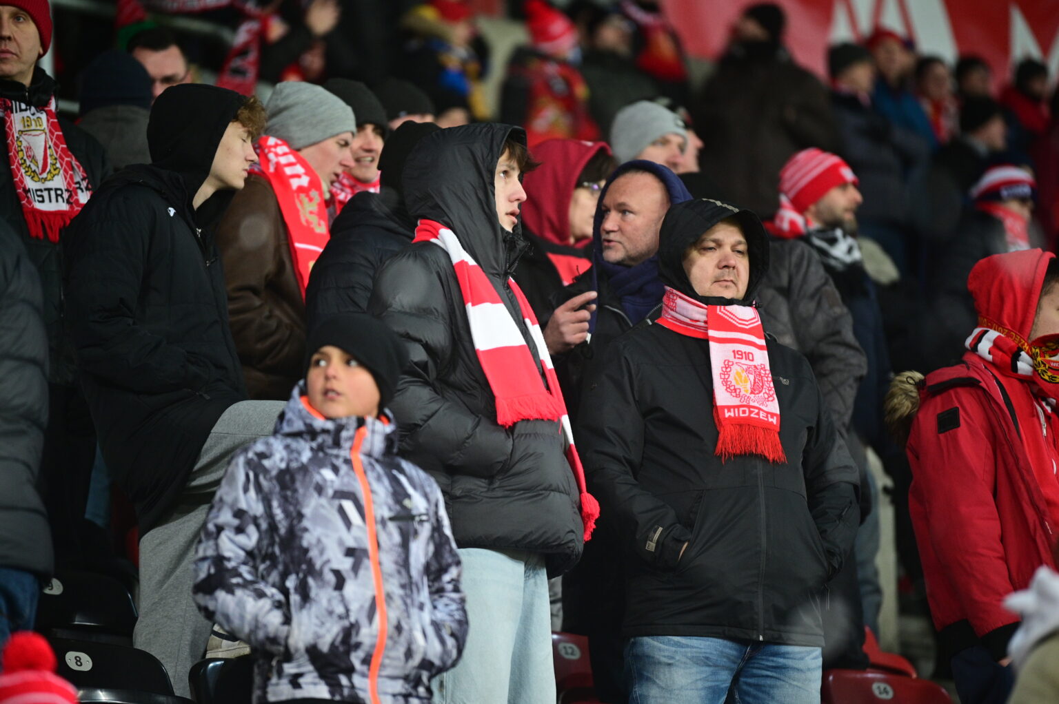 Kibice na meczu Widzew Łódź - Radomiak Radom