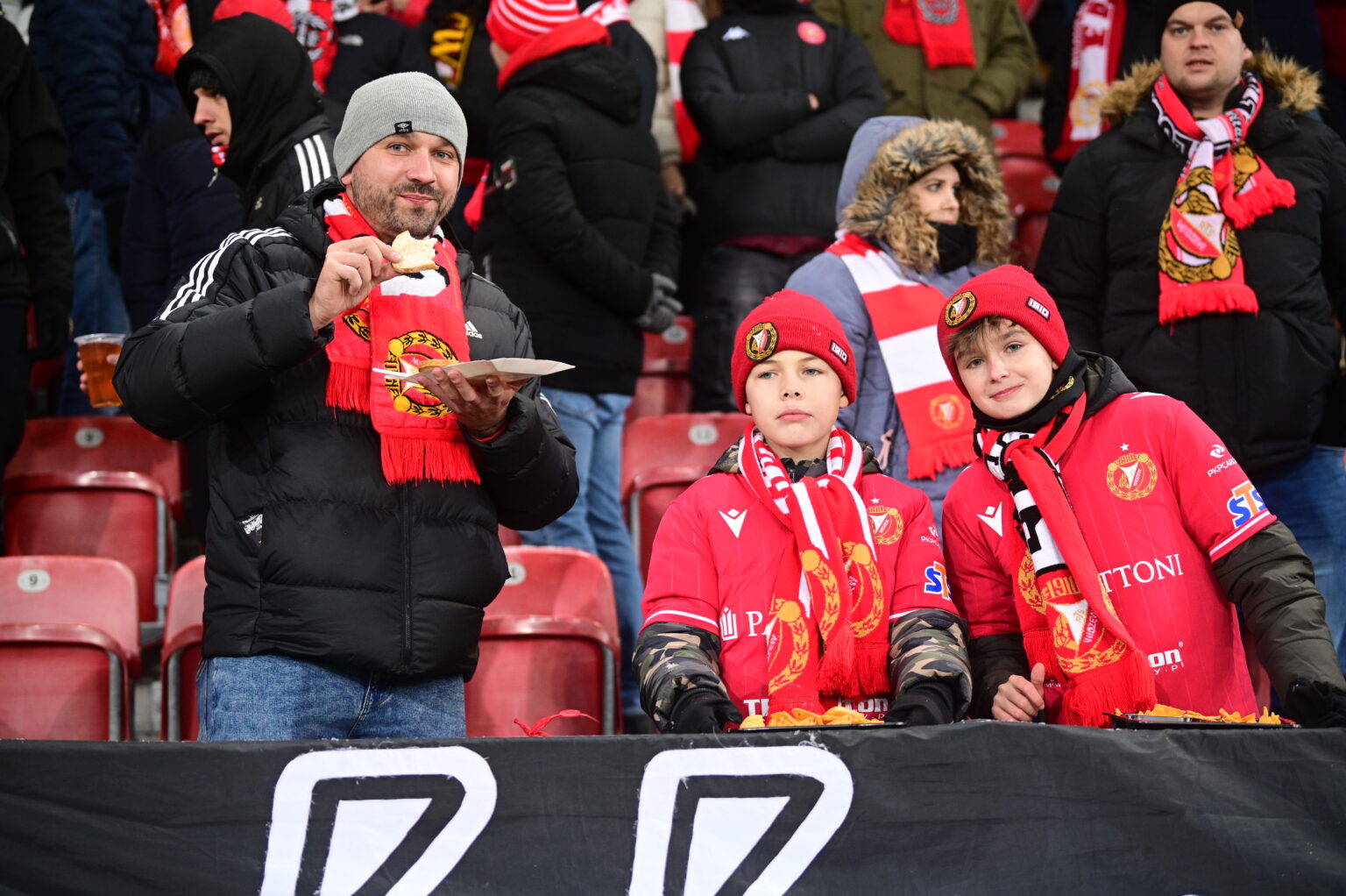 Kibice na meczu Widzew Łódź - Radomiak Radom