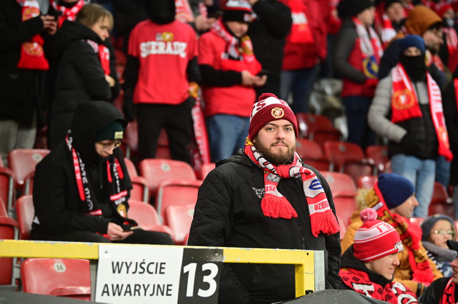Kibice na meczu Widzew Łódź - Radomiak Radom