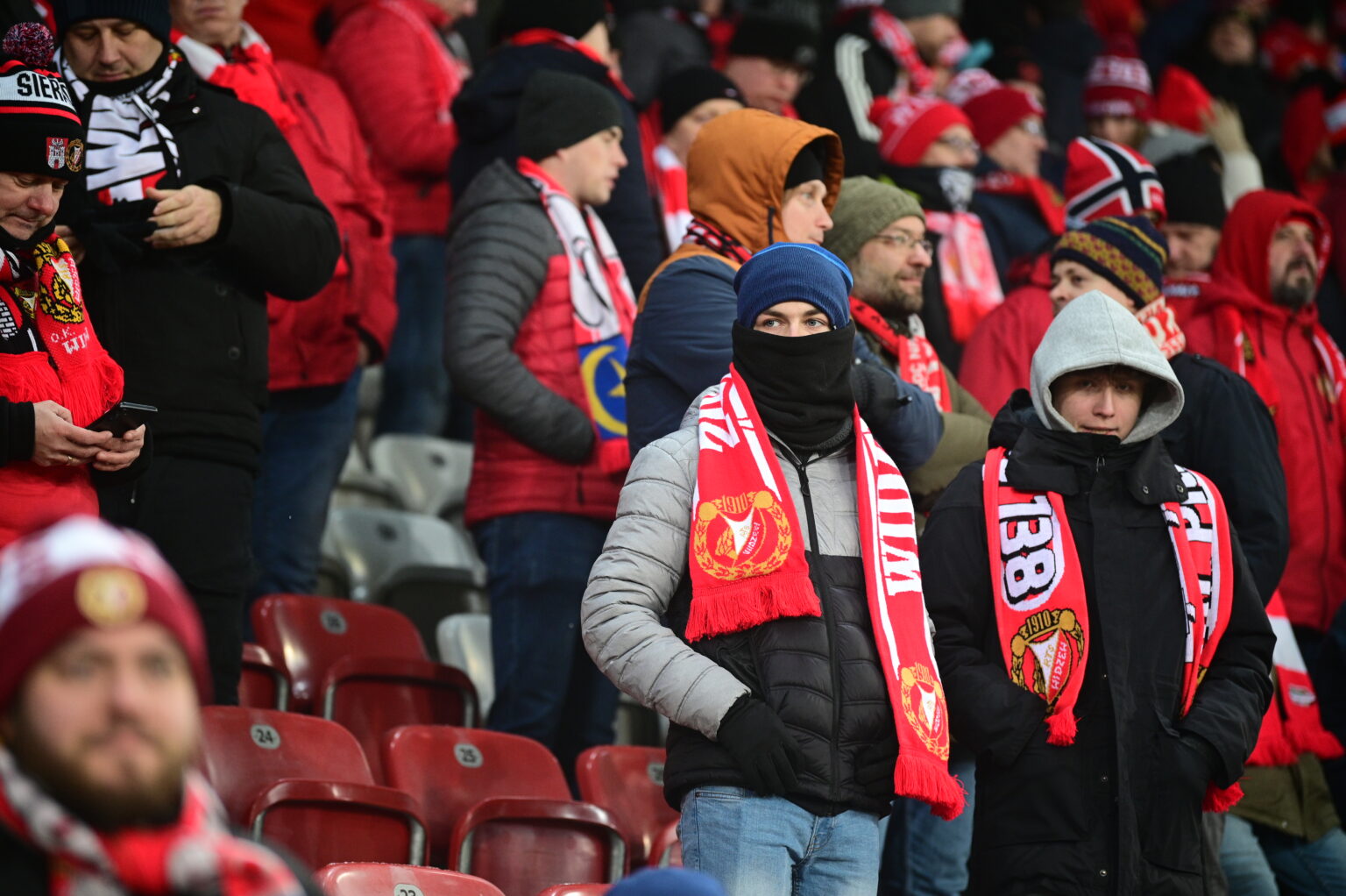 Kibice na meczu Widzew Łódź - Radomiak Radom