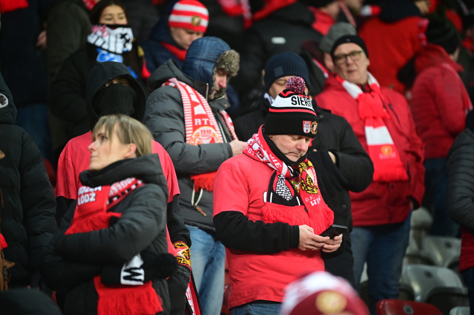 Kibice na meczu Widzew Łódź - Radomiak Radom