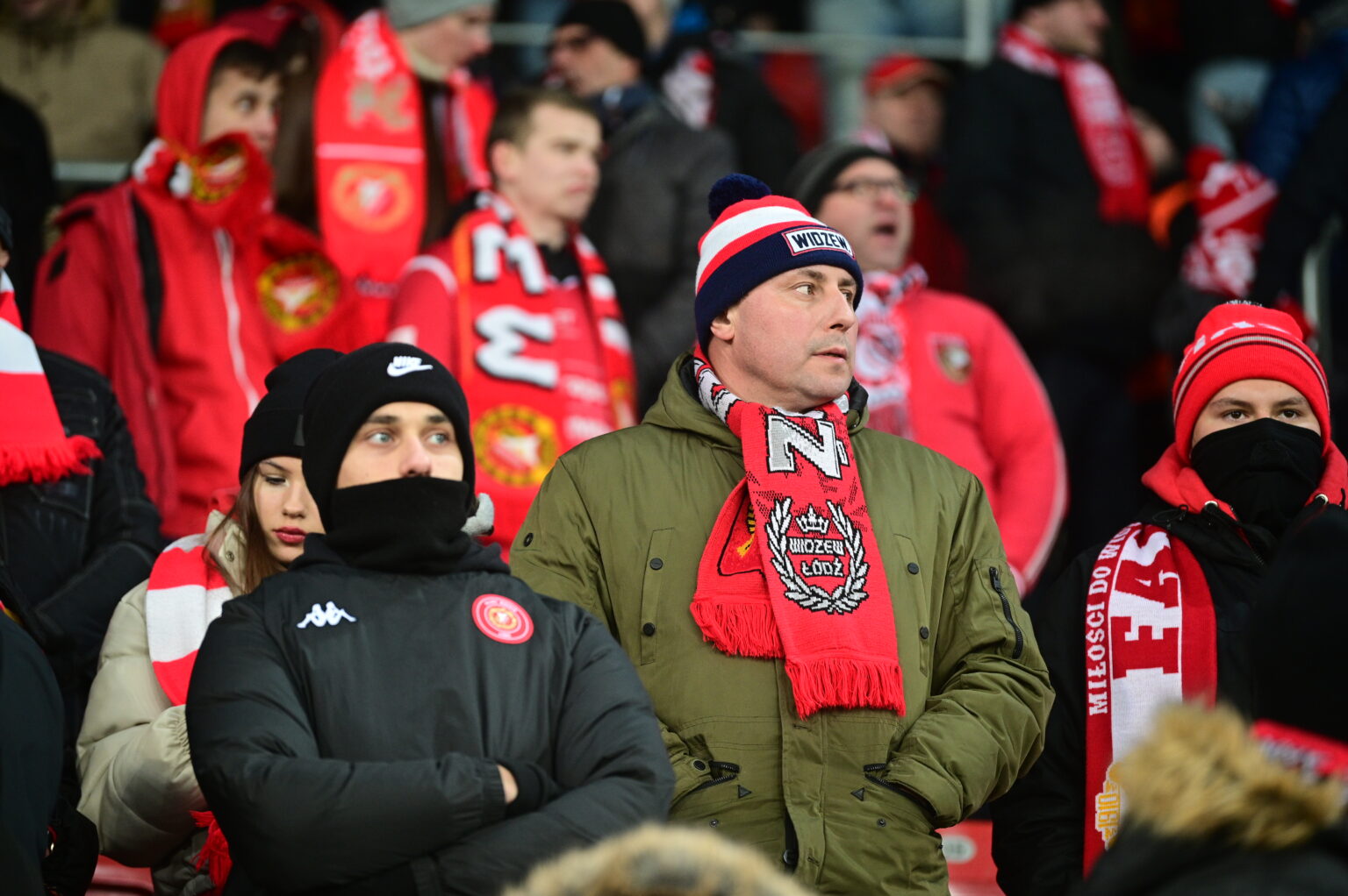 Kibice na meczu Widzew Łódź - Radomiak Radom