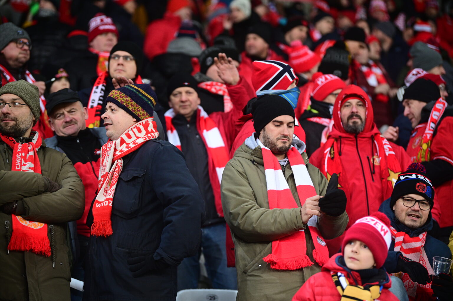 Kibice na meczu Widzew Łódź - Radomiak Radom