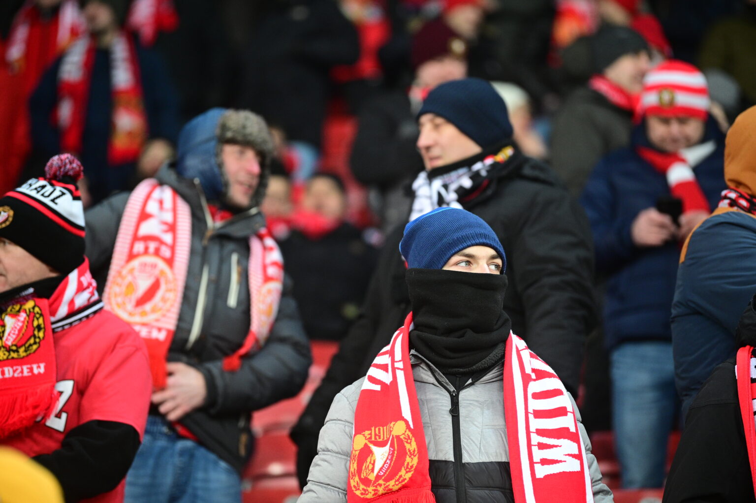 Kibice na meczu Widzew Łódź - Radomiak Radom