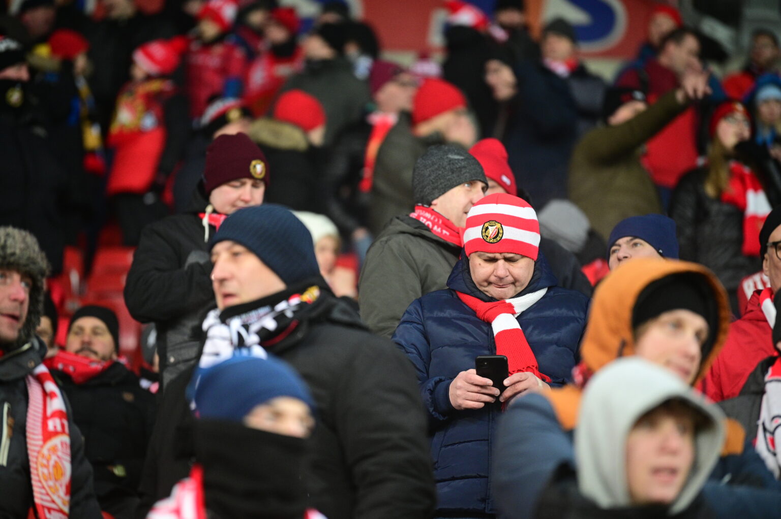 Kibice na meczu Widzew Łódź - Radomiak Radom