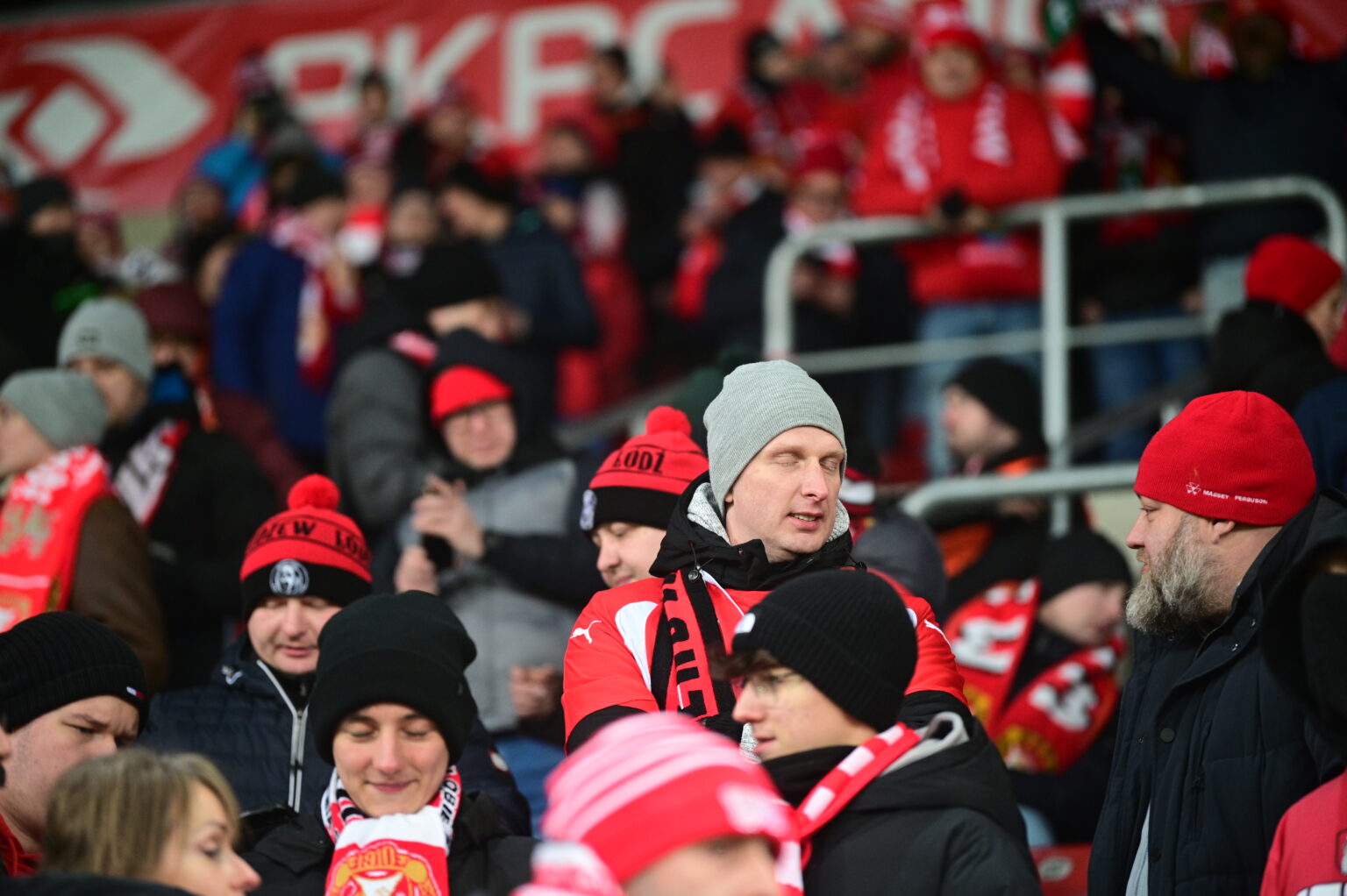 Kibice na meczu Widzew Łódź - Radomiak Radom