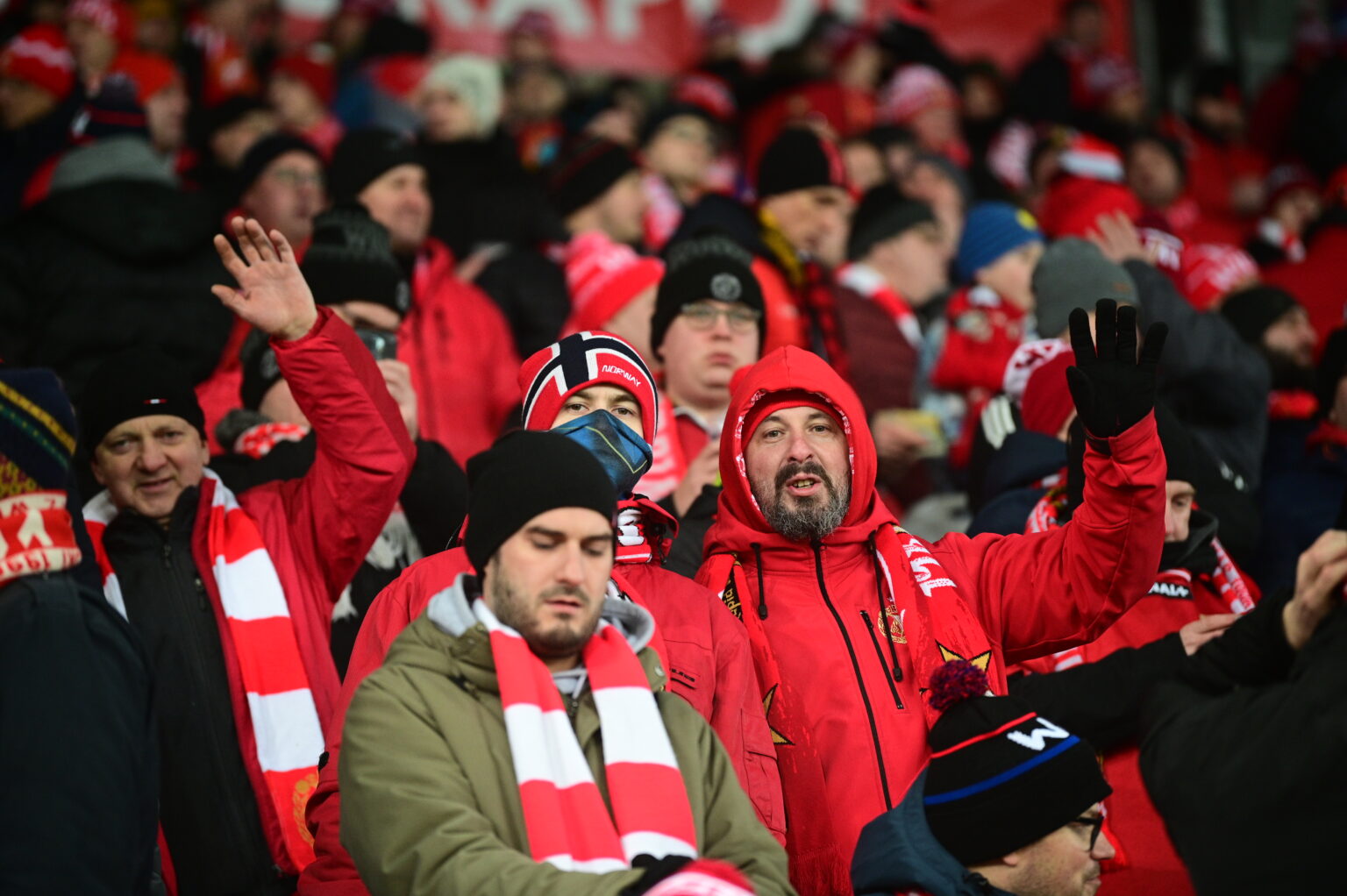 Kibice na meczu Widzew Łódź - Radomiak Radom