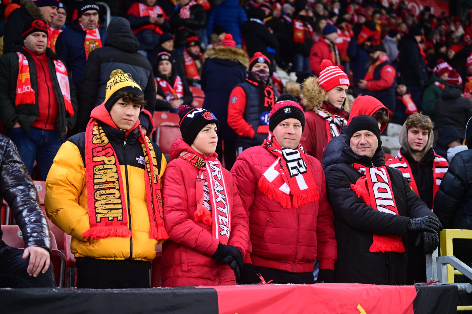 Kibice na meczu Widzew Łódź - Radomiak Radom