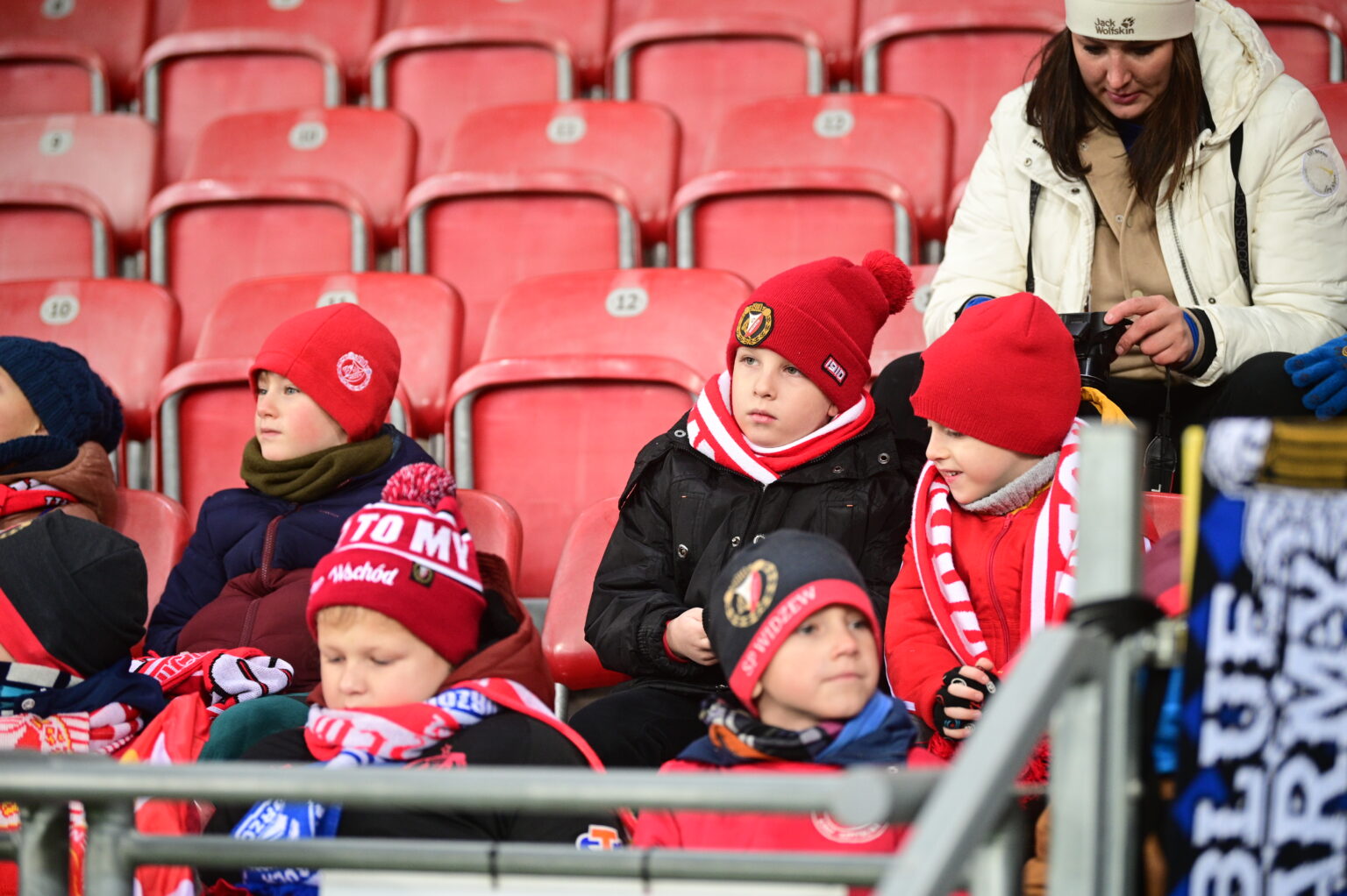 Kibice na meczu Widzew Łódź - Radomiak Radom