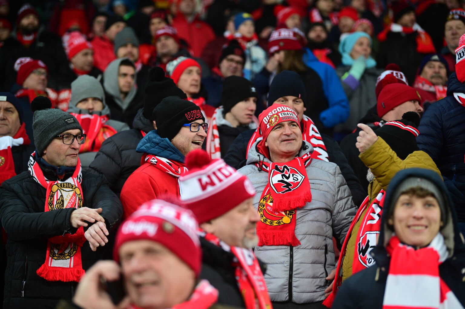 Kibice na meczu Widzew Łódź - Radomiak Radom