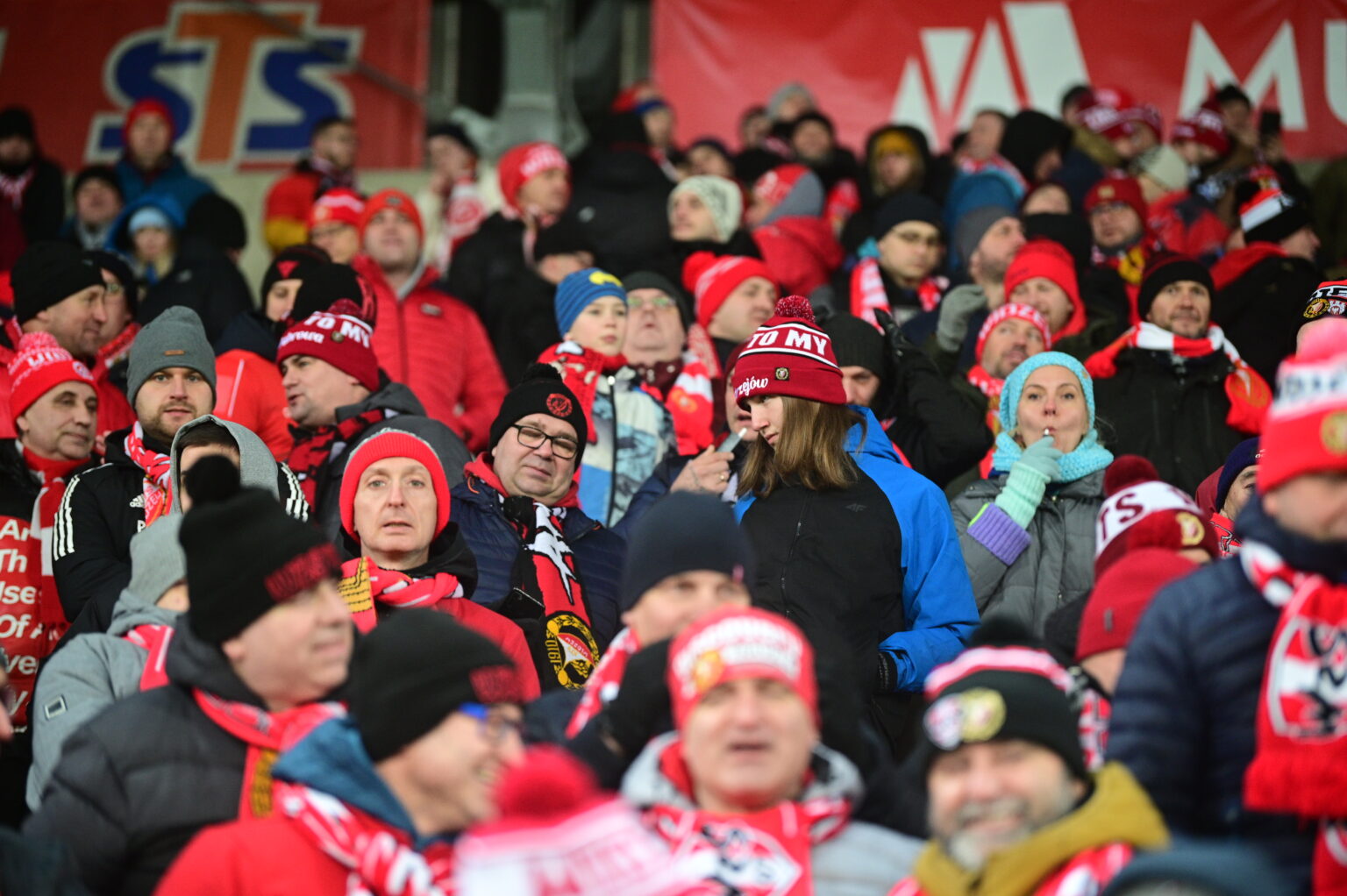 Kibice na meczu Widzew Łódź - Radomiak Radom