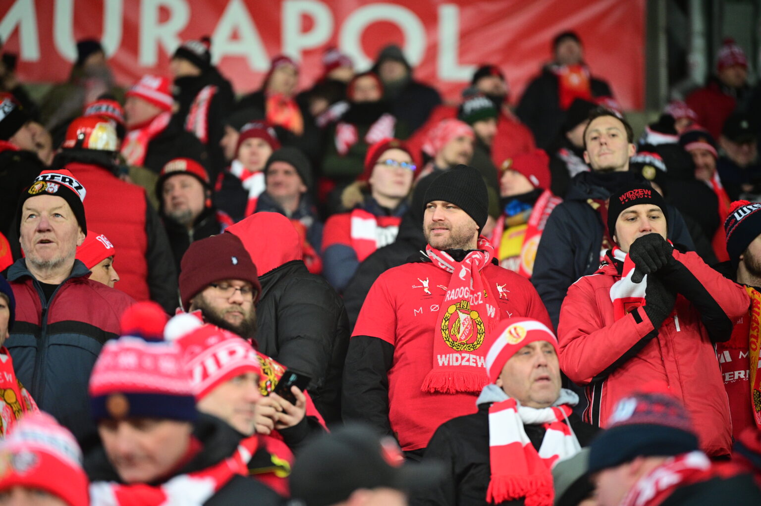Kibice na meczu Widzew Łódź - Radomiak Radom