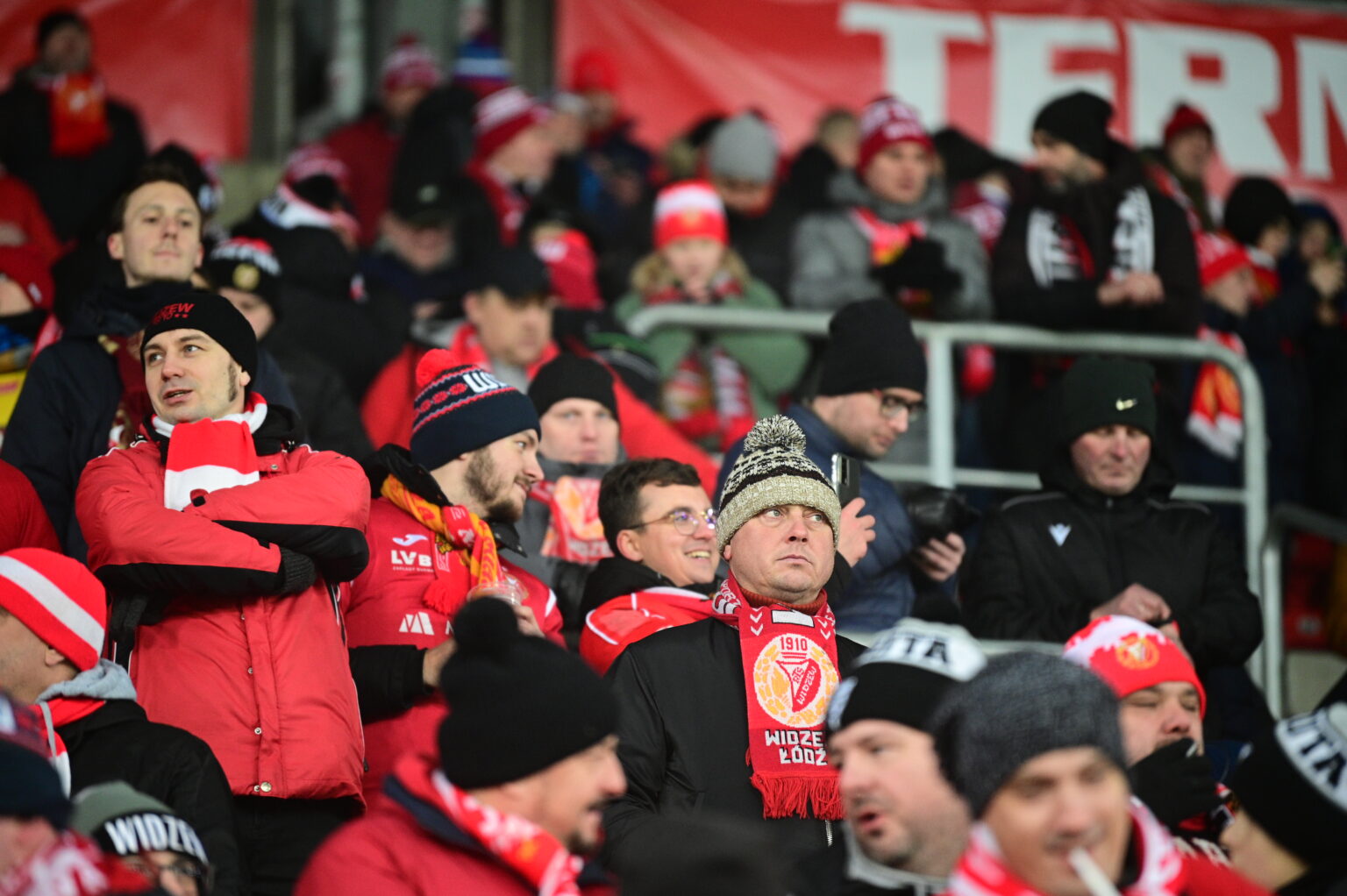 Kibice na meczu Widzew Łódź - Radomiak Radom