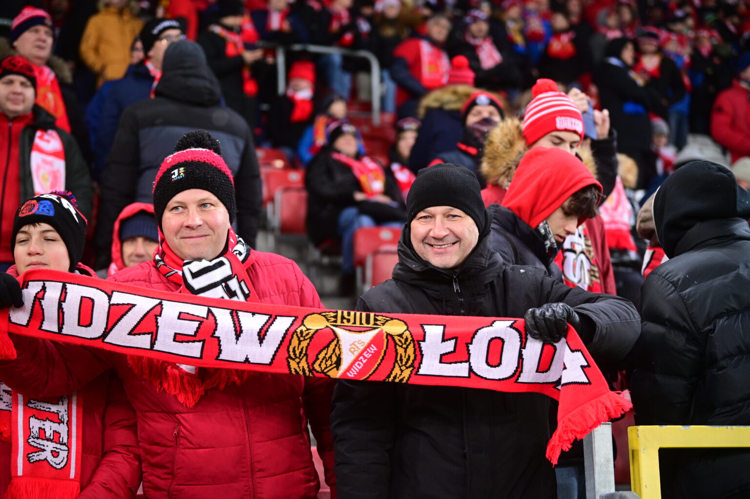 Kibice na meczu Widzew Łódź - Radomiak Radom