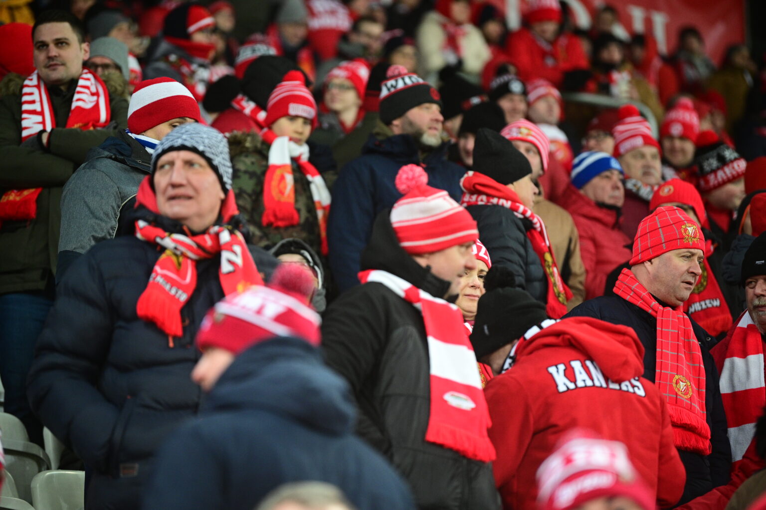 Kibice na meczu Widzew Łódź - Radomiak Radom