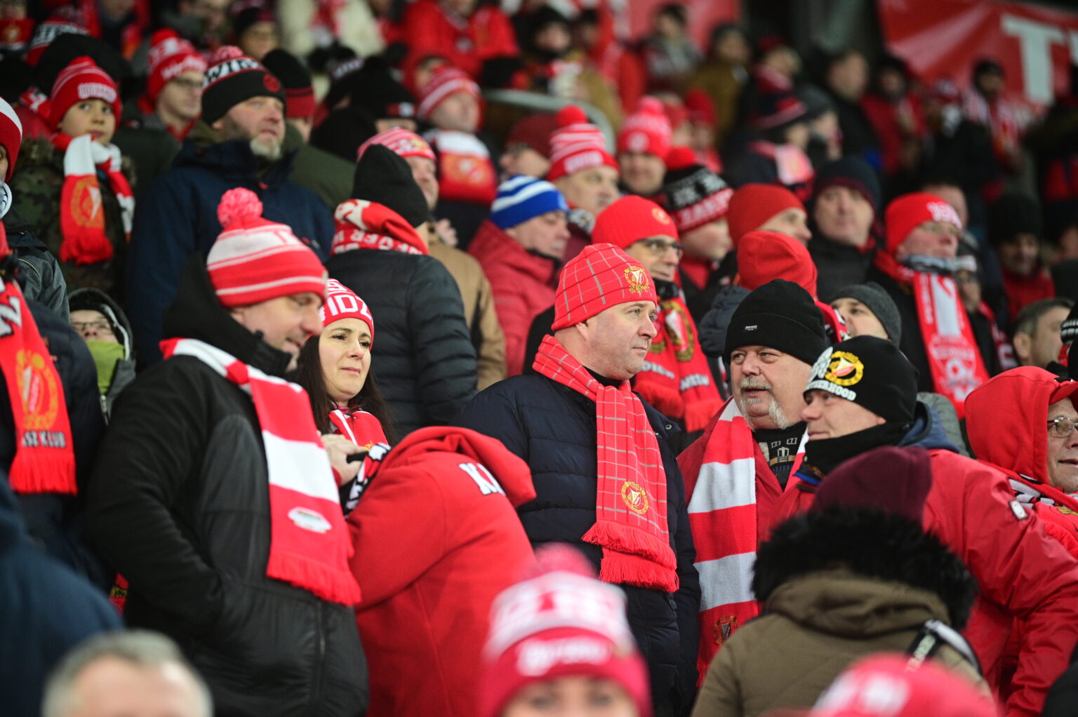 Kibice na meczu Widzew Łódź - Radomiak Radom