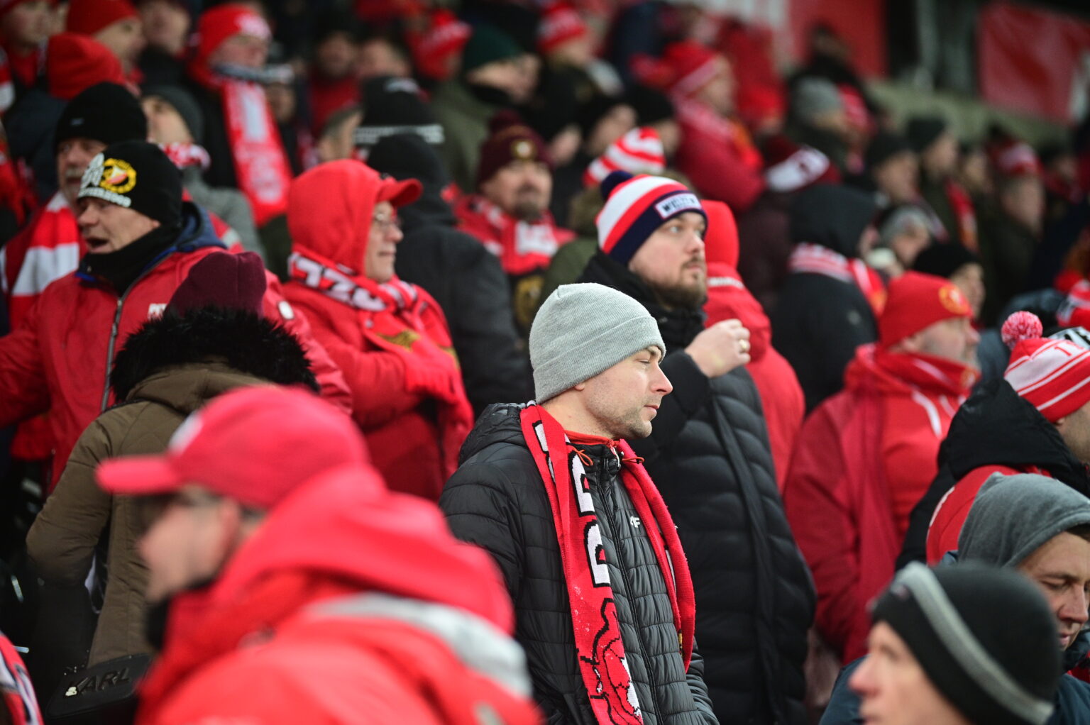 Kibice na meczu Widzew Łódź - Radomiak Radom