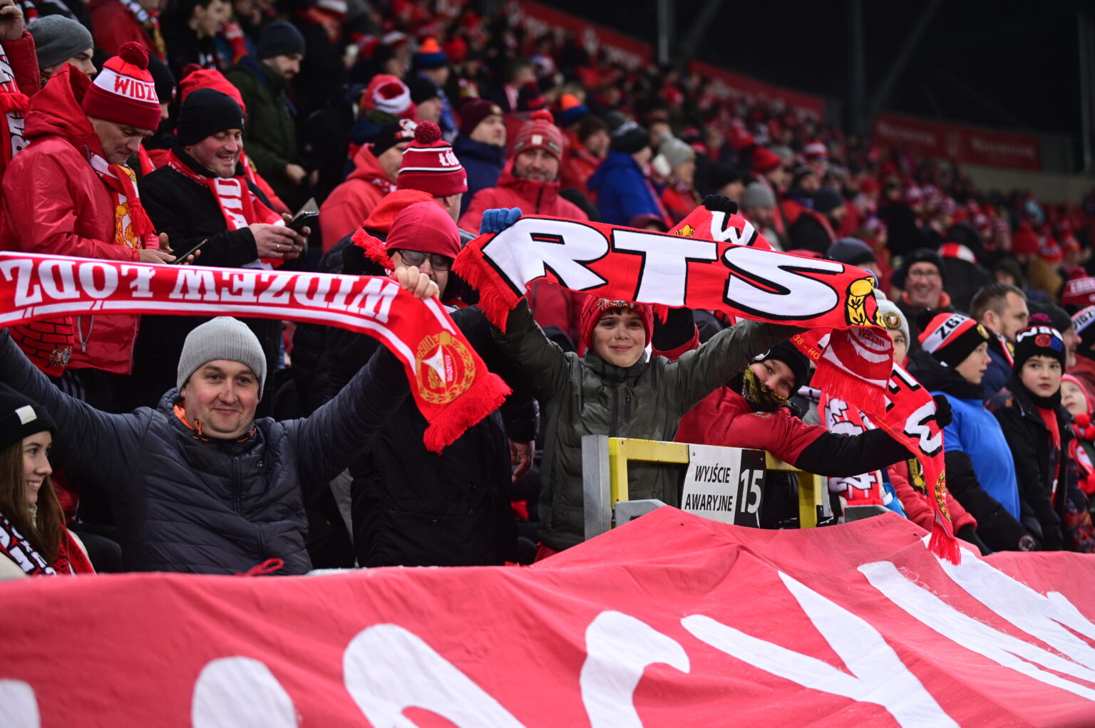 Kibice na meczu Widzew Łódź - Radomiak Radom