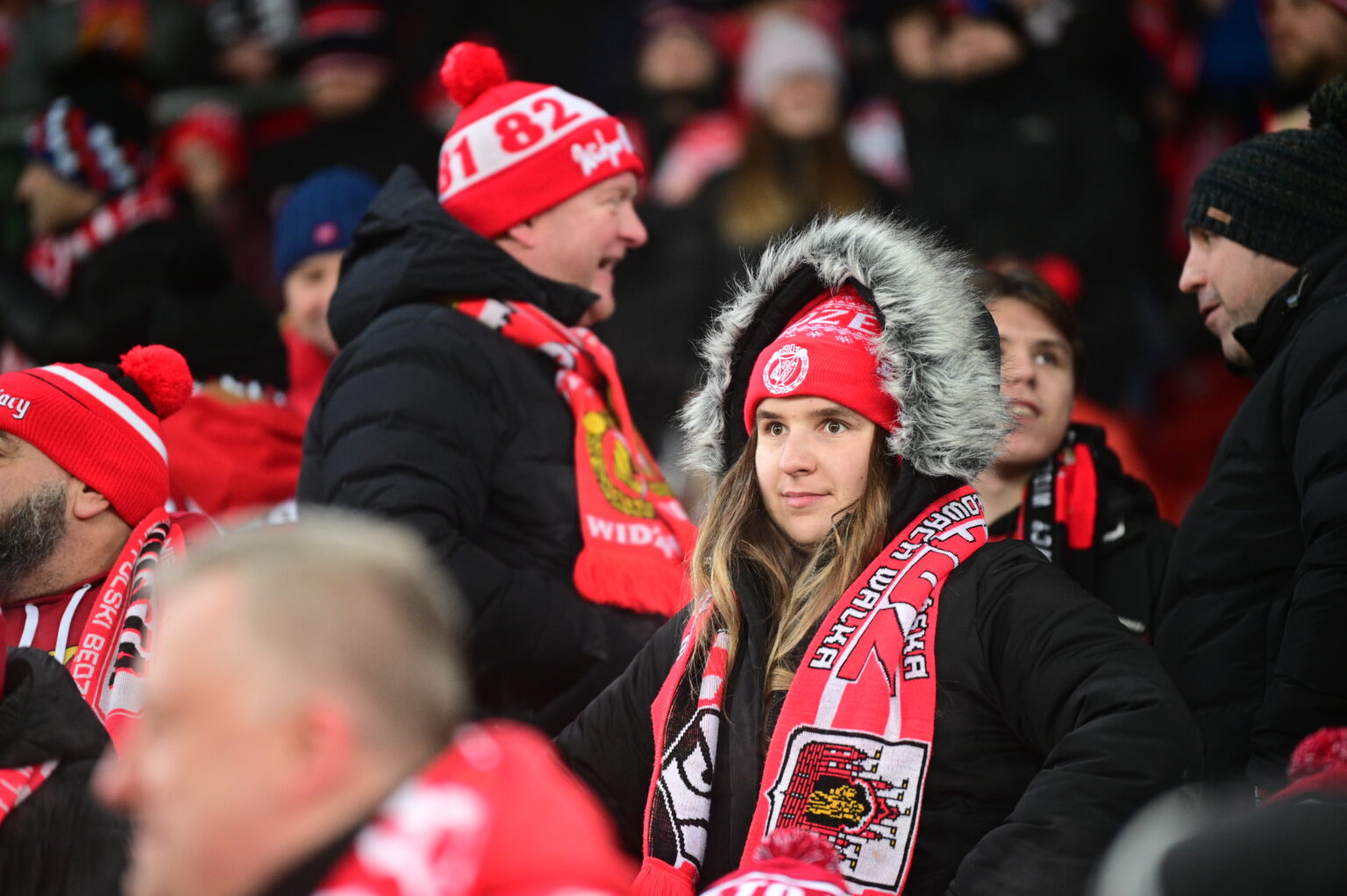 Kibice na meczu Widzew Łódź - Radomiak Radom