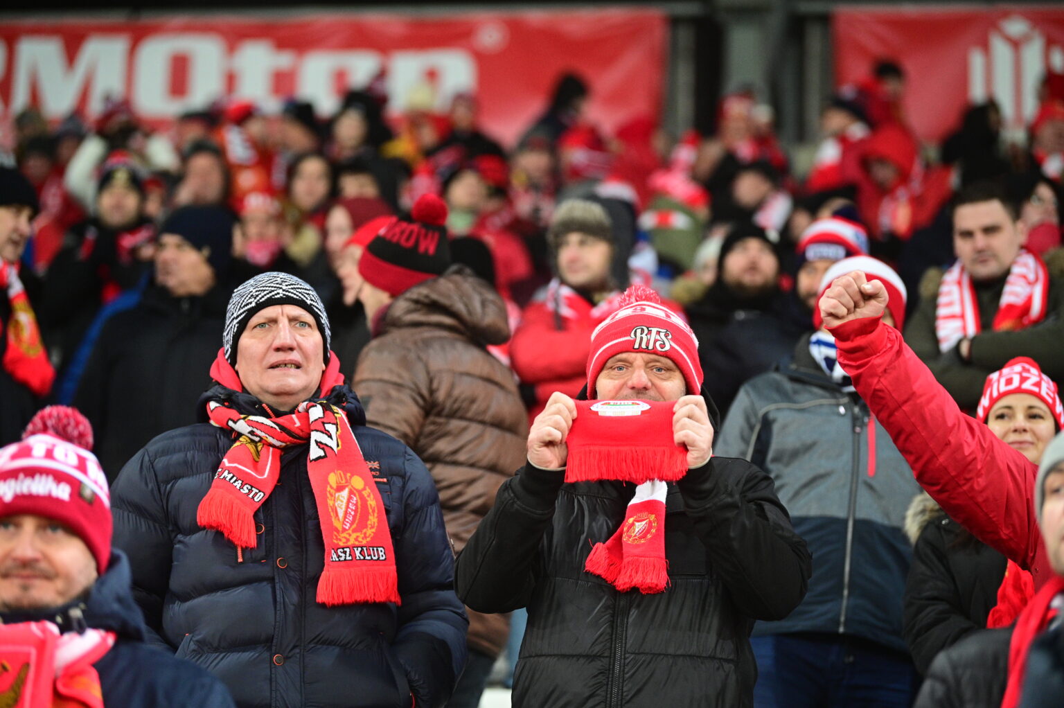 Kibice na meczu Widzew Łódź - Radomiak Radom
