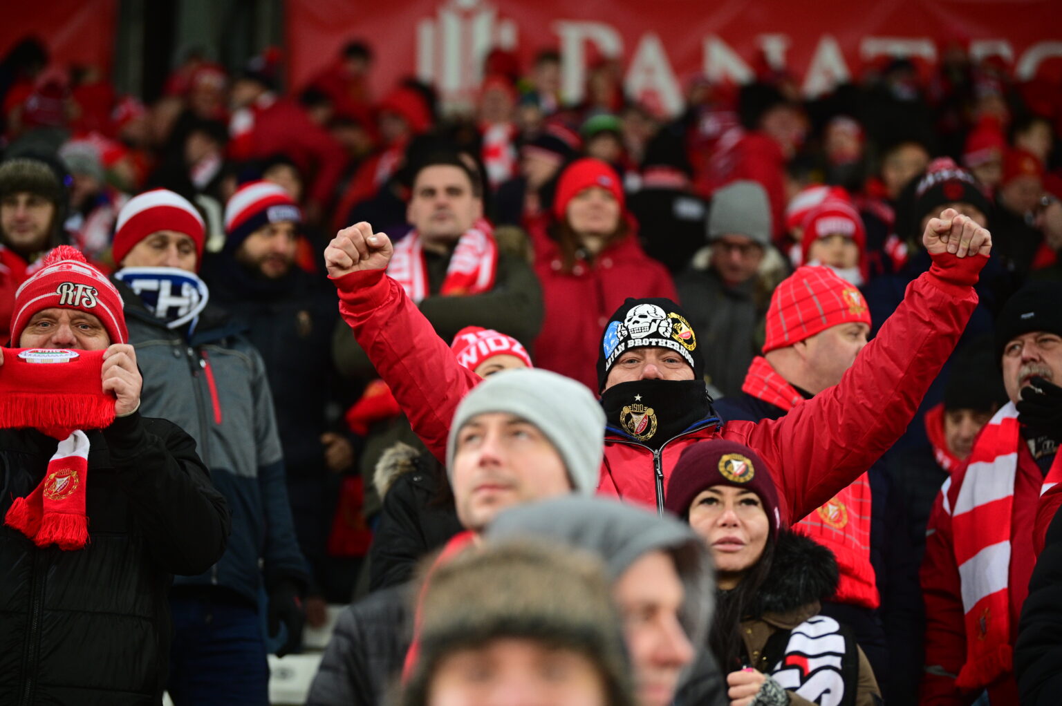 Kibice na meczu Widzew Łódź - Radomiak Radom