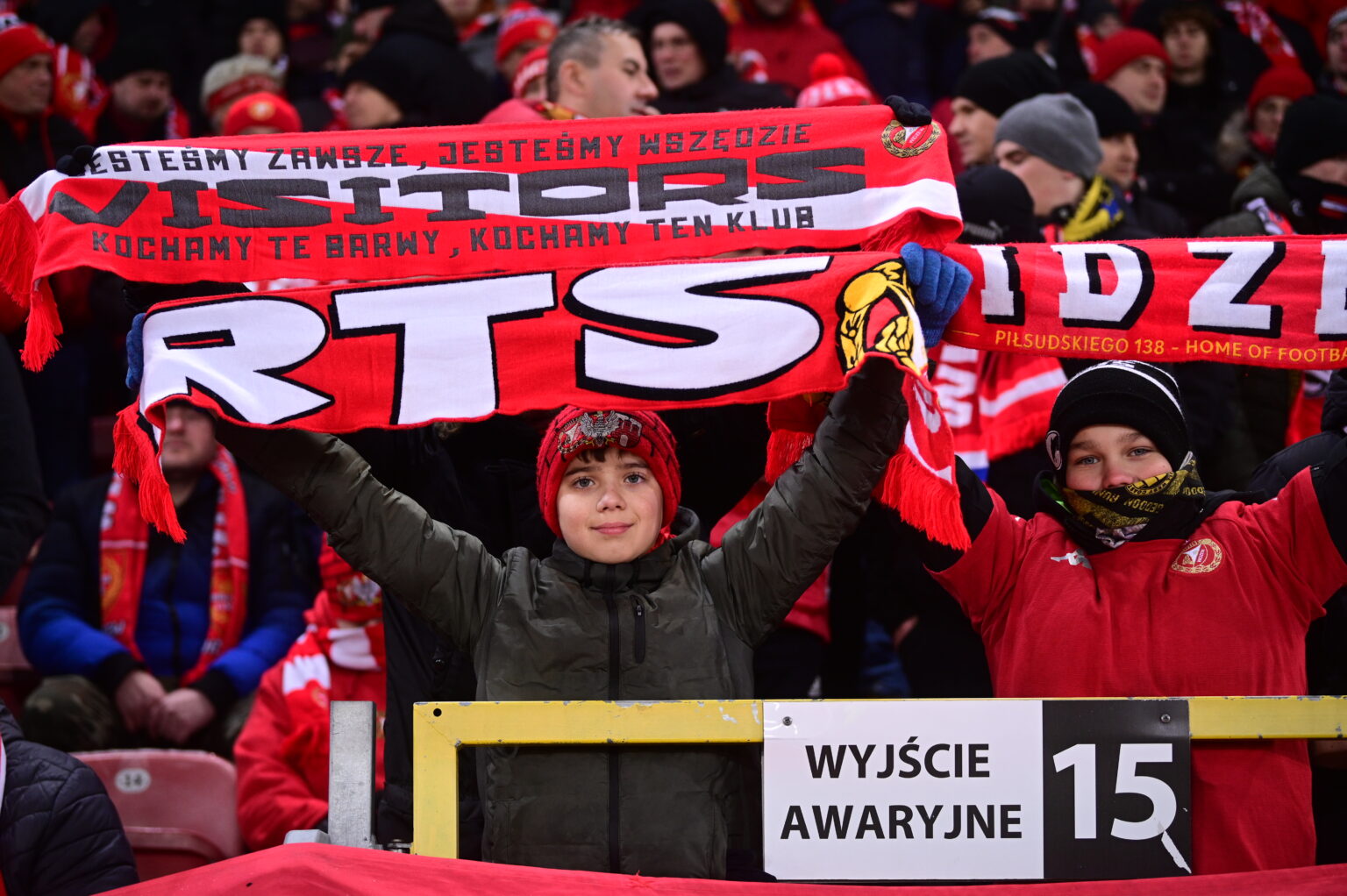 Kibice na meczu Widzew Łódź - Radomiak Radom