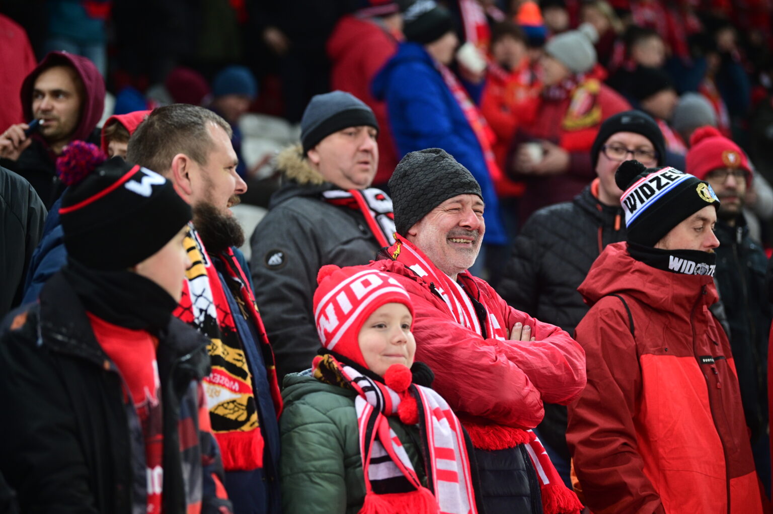 Kibice na meczu Widzew Łódź - Radomiak Radom