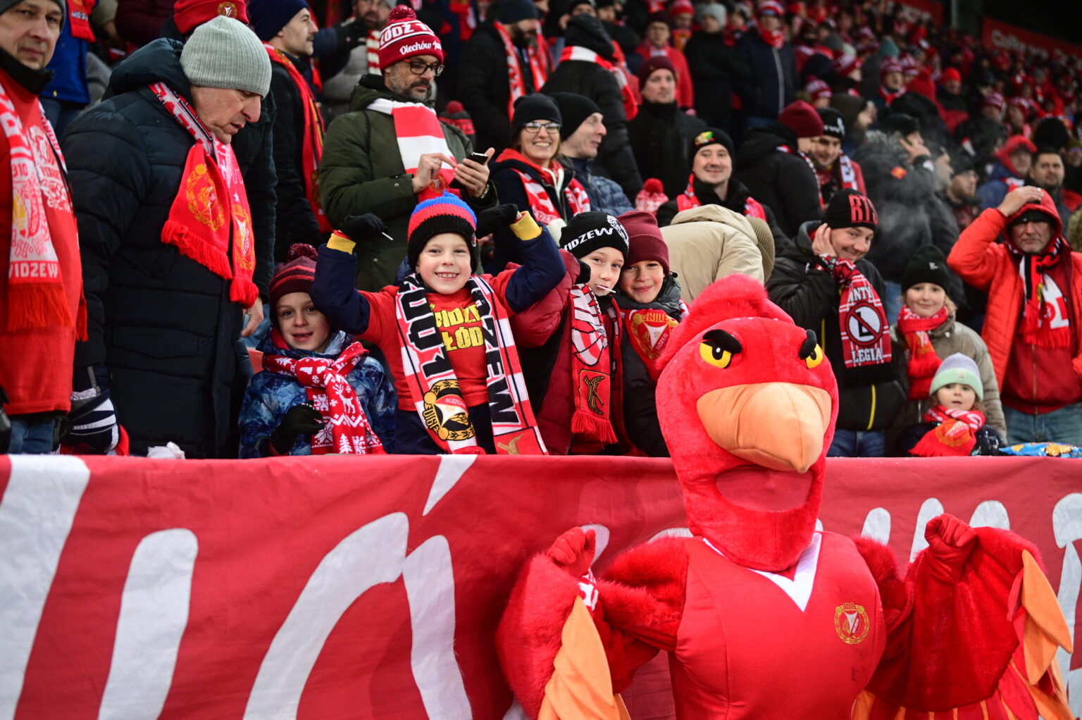Kibice na meczu Widzew Łódź - Radomiak Radom