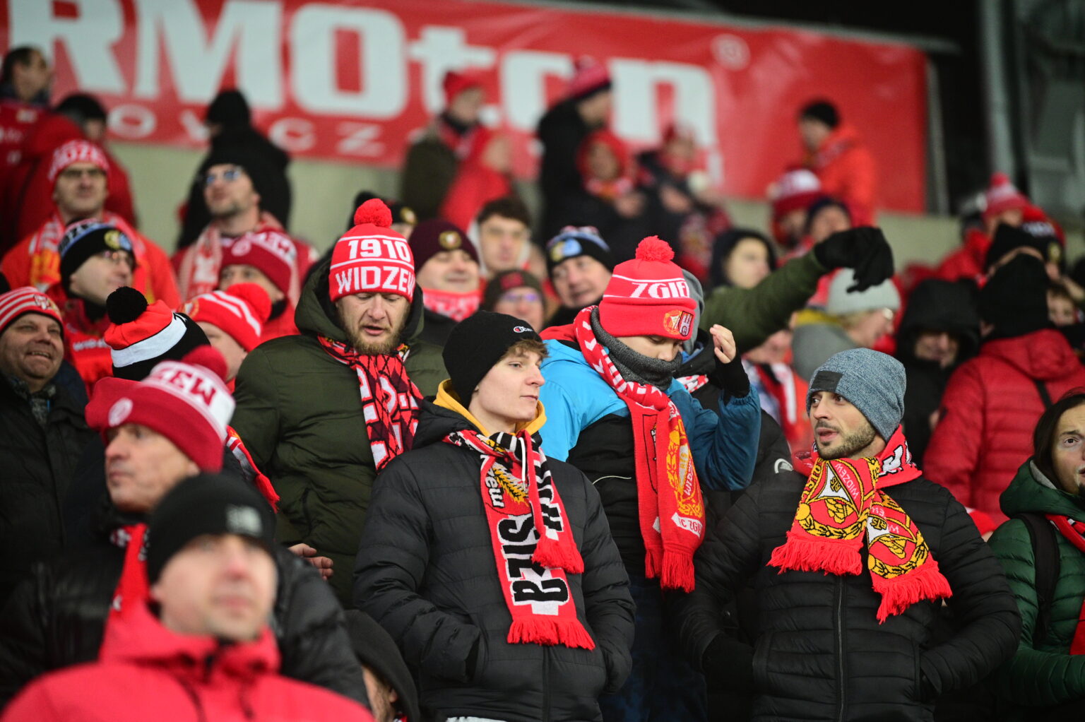 Kibice na meczu Widzew Łódź - Radomiak Radom