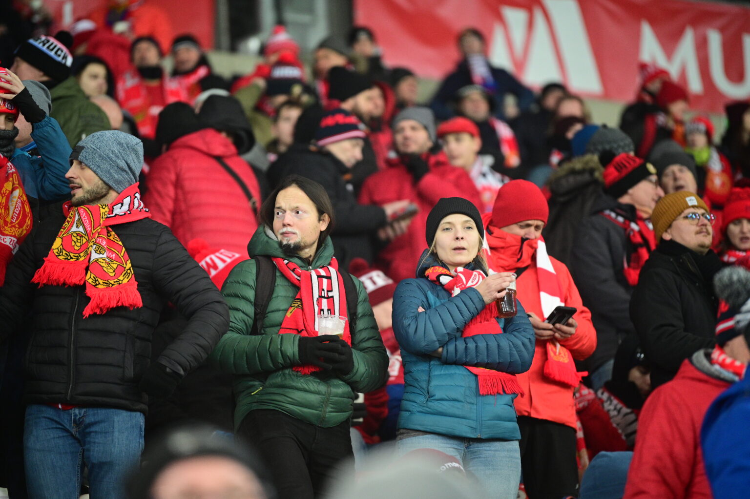 Kibice na meczu Widzew Łódź - Radomiak Radom