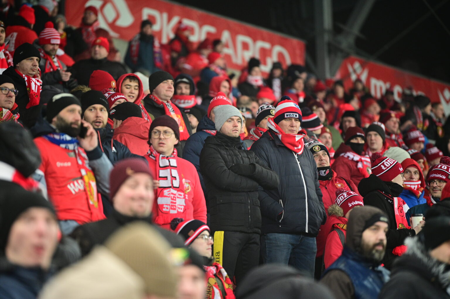 Kibice na meczu Widzew Łódź - Radomiak Radom