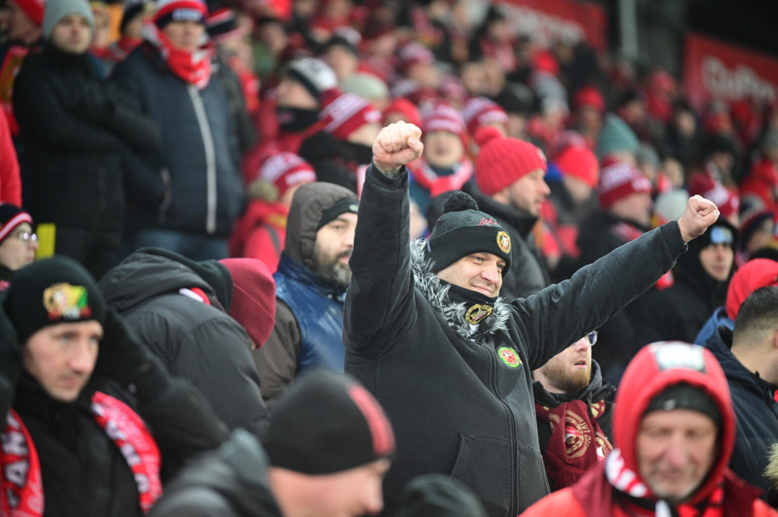 Kibice na meczu Widzew Łódź - Radomiak Radom
