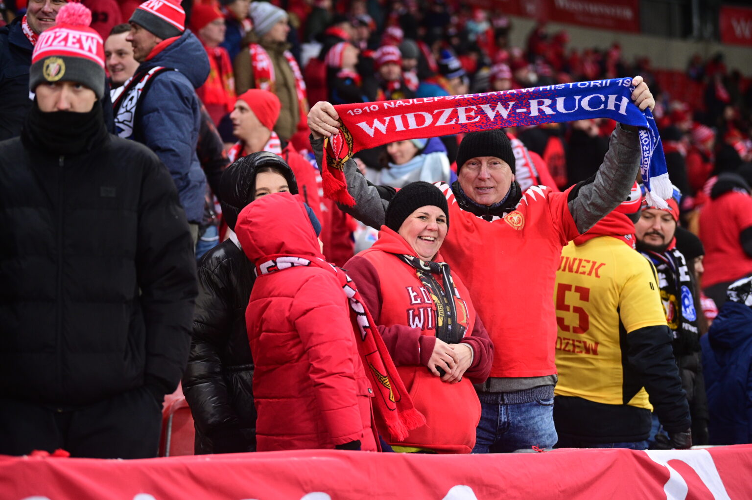 Kibice na meczu Widzew Łódź - Radomiak Radom