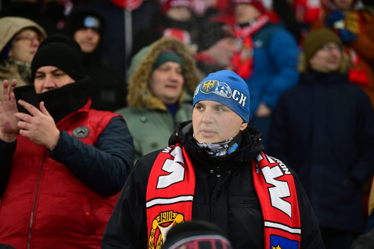 Kibice na meczu Widzew Łódź - Radomiak Radom