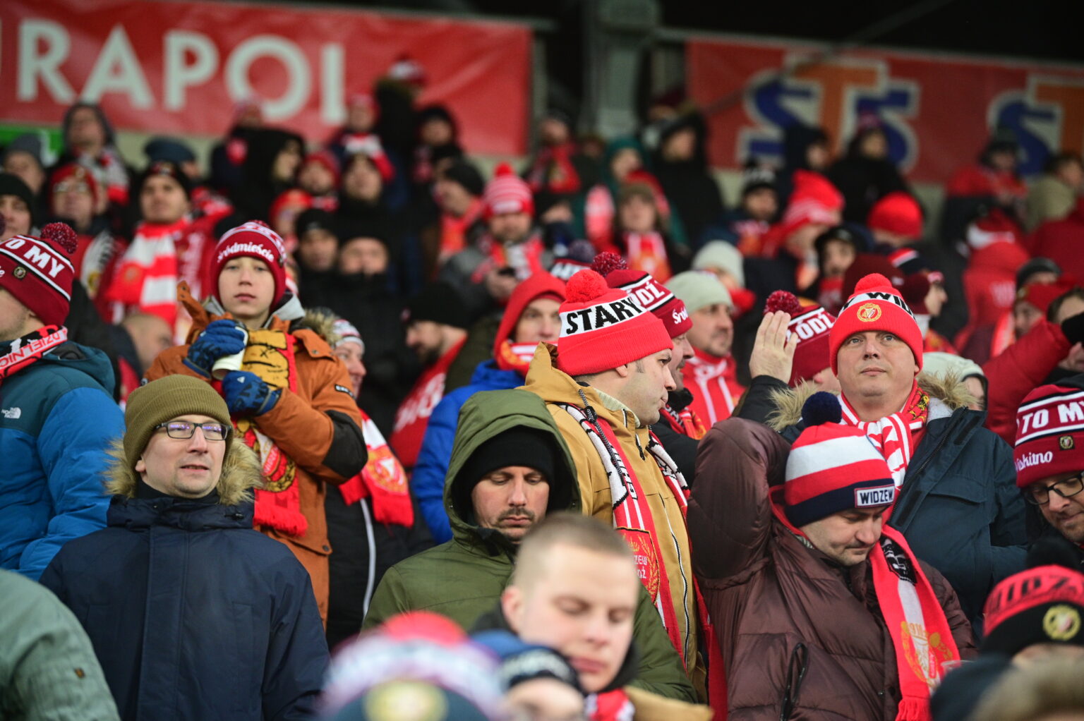 Kibice na meczu Widzew Łódź - Radomiak Radom