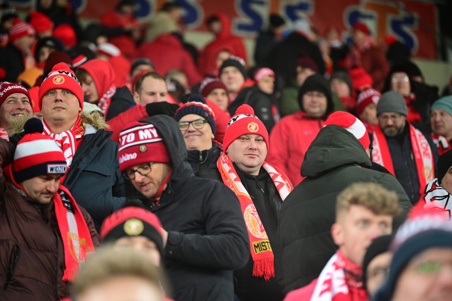Kibice na meczu Widzew Łódź - Radomiak Radom