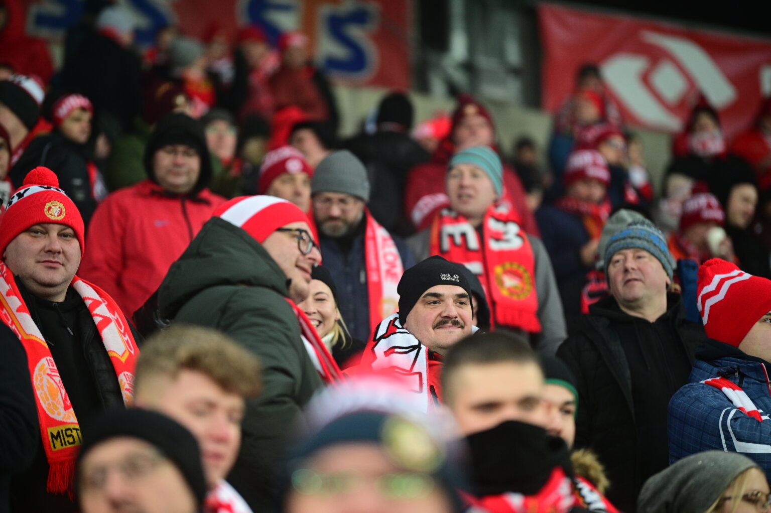 Kibice na meczu Widzew Łódź - Radomiak Radom