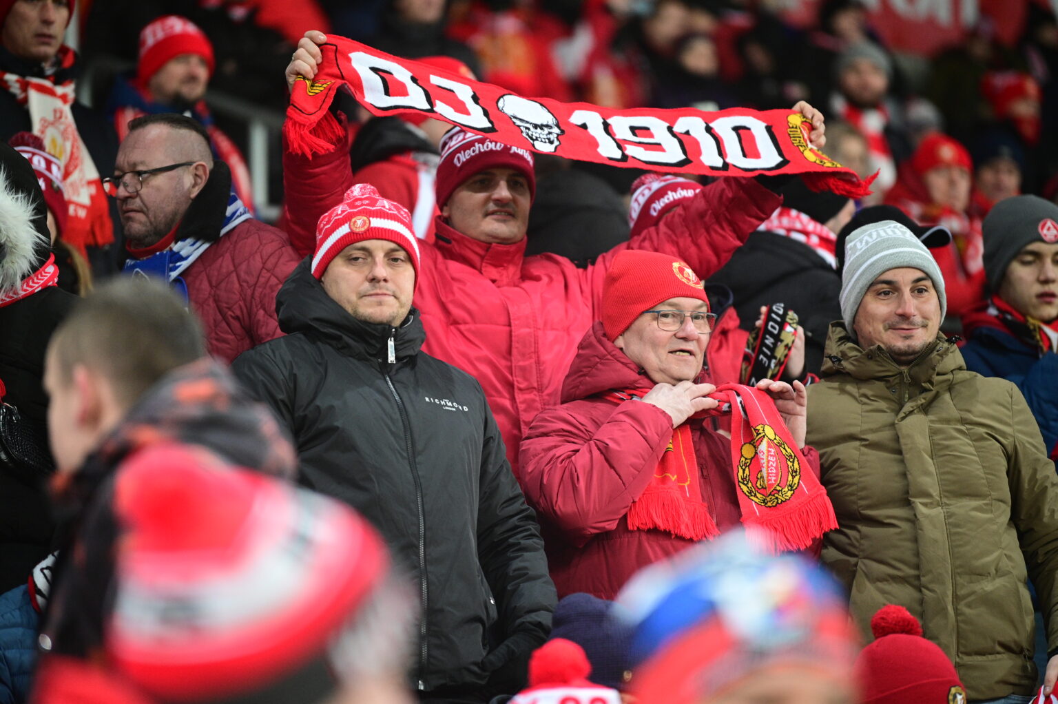 Kibice na meczu Widzew Łódź - Radomiak Radom