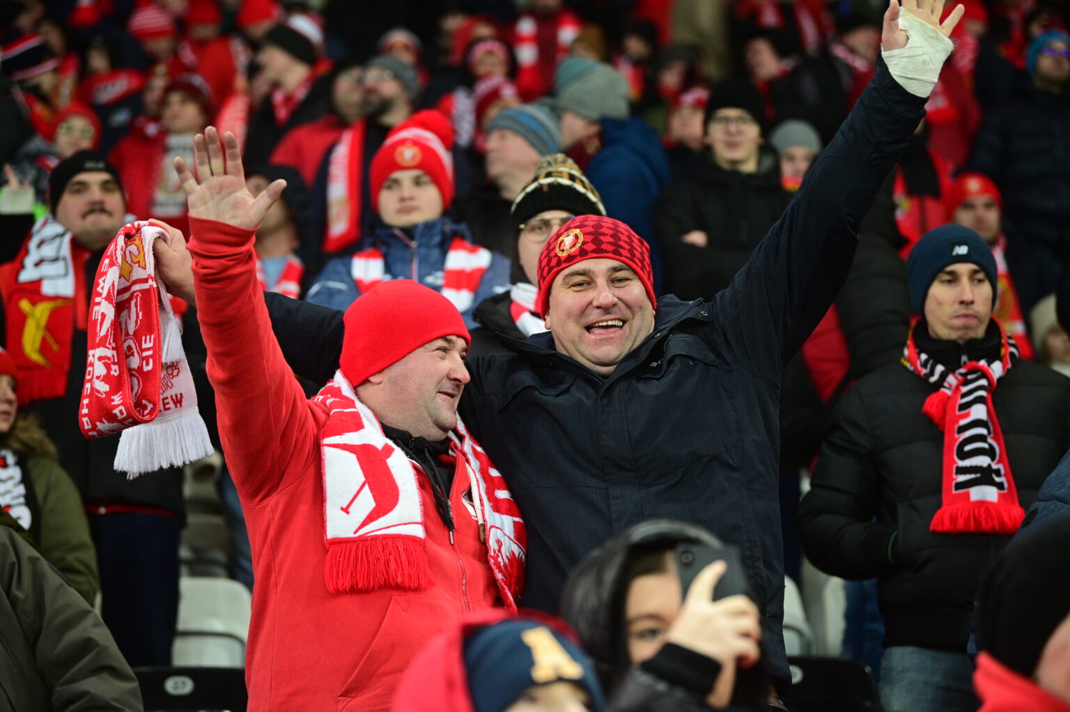 Kibice na meczu Widzew Łódź - Radomiak Radom