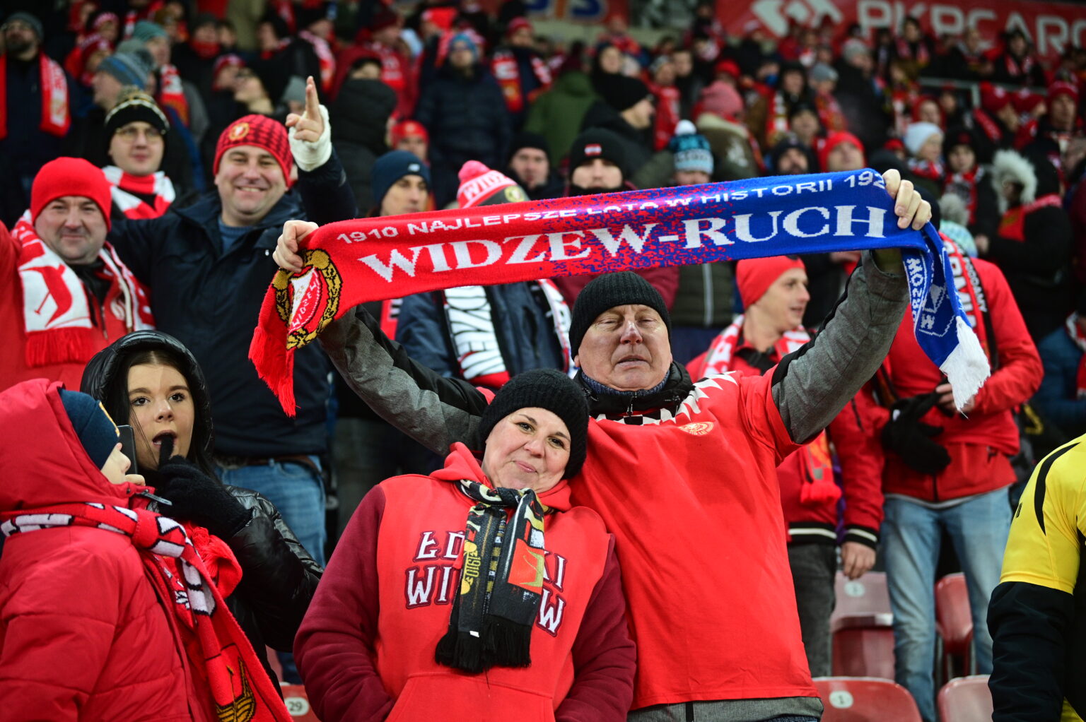 Kibice na meczu Widzew Łódź - Radomiak Radom