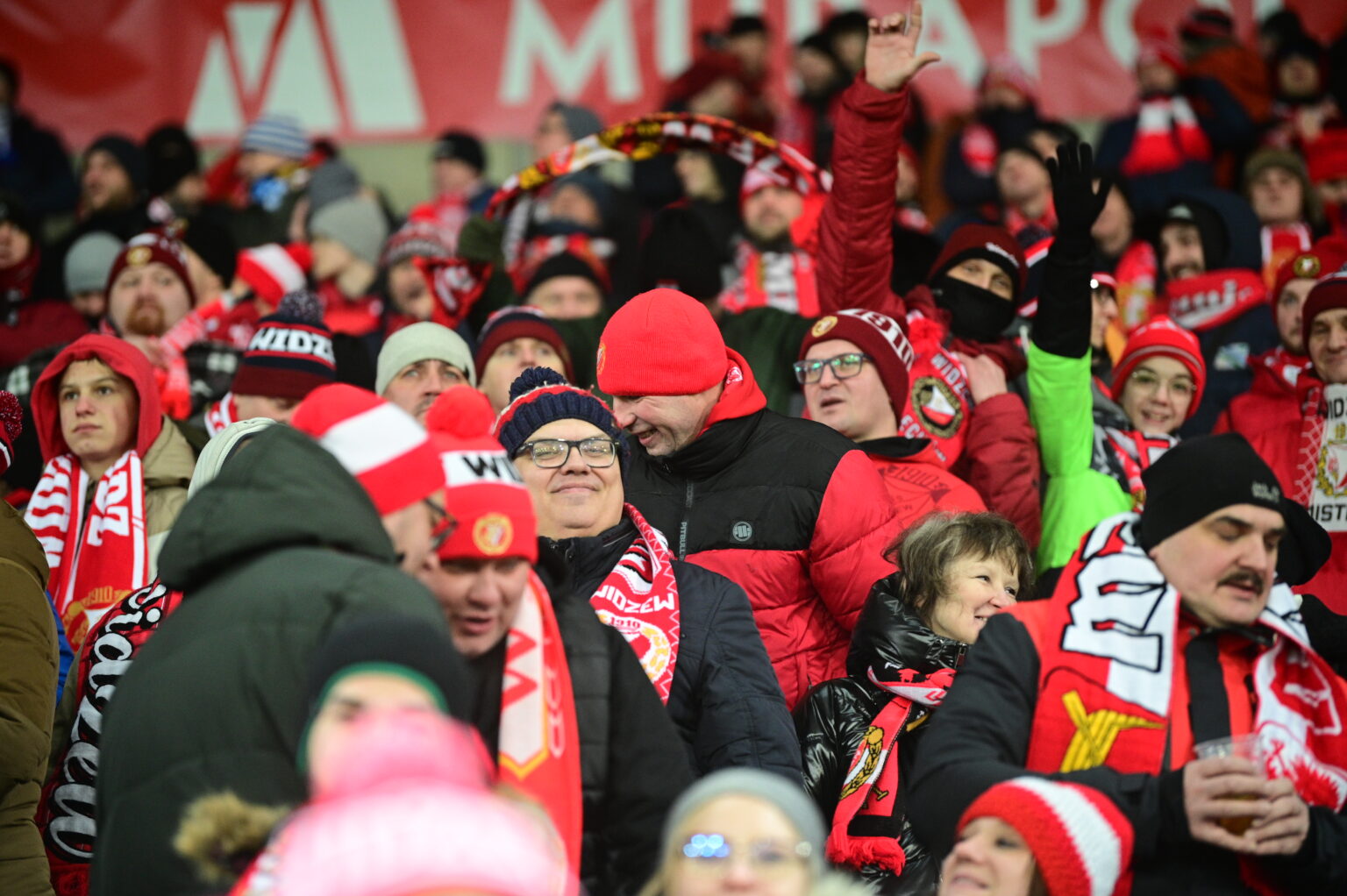 Kibice na meczu Widzew Łódź - Radomiak Radom