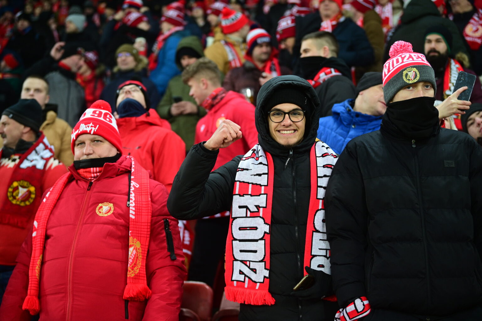 Kibice na meczu Widzew Łódź - Radomiak Radom